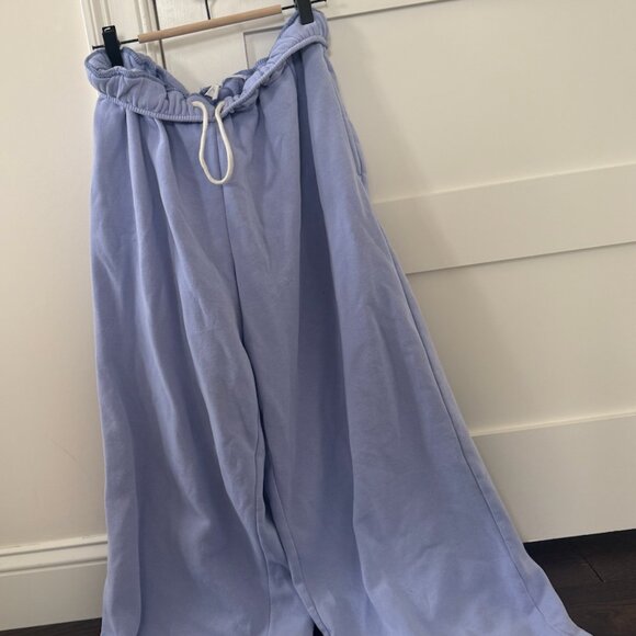 Urban Outfitters Pants - Urban Outfitters Light Blue Wide Leg Sweatpants Lounge Pants